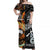 New Zealand Maori Aotearoa And Australia Aboriginal Off Shoulder Long Dress Together - Black LT8 Women Black - Polynesian Pride