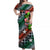 (Custom Personalised) Vanuatu Penama Off Shoulder Long Dress Independence Be Proud LT8 Women Green - Polynesian Pride