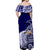 American Samoa Personalised Off Shoulder Long Dress Bald Eagle LT7 - Polynesian Pride