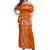 Tonga Tailulu College Off Shoulder Long Dress Unique Style NO.1 LT8 - Polynesian Pride