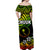 FSM Chuuk Off Shoulder Long Dress Unique Vibes - Reggae LT8 - Polynesian Pride