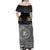 Vanuatu And Fiji Off Shoulder Long Dress Together - Black LT8 - Polynesian Pride