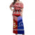 Kolisi Tonga College Atele And Tupou College Toloa Off Shoulder Long Dress Together - Unique LT8 Long Dress Red - Polynesian Pride