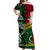 Vanuatu And New Zealand Off Shoulder Long Dress Together - Green LT8 - Polynesian Pride