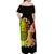 Hawaii Pineapple Off Shoulder Long Dress Polynesian Style No.1 LT6 - Polynesian Pride