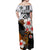 Hawaii King Off Shoulder Long Dress Black Style LT6 - Polynesian Pride