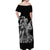 Hawaii Hula Girl Off Shoulder Long Dress Polynesian Black Style LT6 - Polynesian Pride