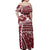 Polynesian Pride Dress - Polynesian Spearhead Burgundy Galaxy Off Shoulder Long Dress LT6 - Polynesian Pride