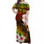 Hawaii Pineapple Off Shoulder Long Dress Style No.2 LT6 Long Dress Art - Polynesian Pride