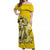 Hawaii Hula Girl Off Shoulder Long Dress Polynesian Yellow Style LT6 Long Dress Yellow - Polynesian Pride