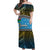 Vanuatu Sanma Off Shoulder Long Dress Polynesian LT6 Long Dress Black - Polynesian Pride