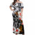 Hawaii Hula Girl Off Shoulder Long Dress Black Style LT6 Long Dress Black - Polynesian Pride