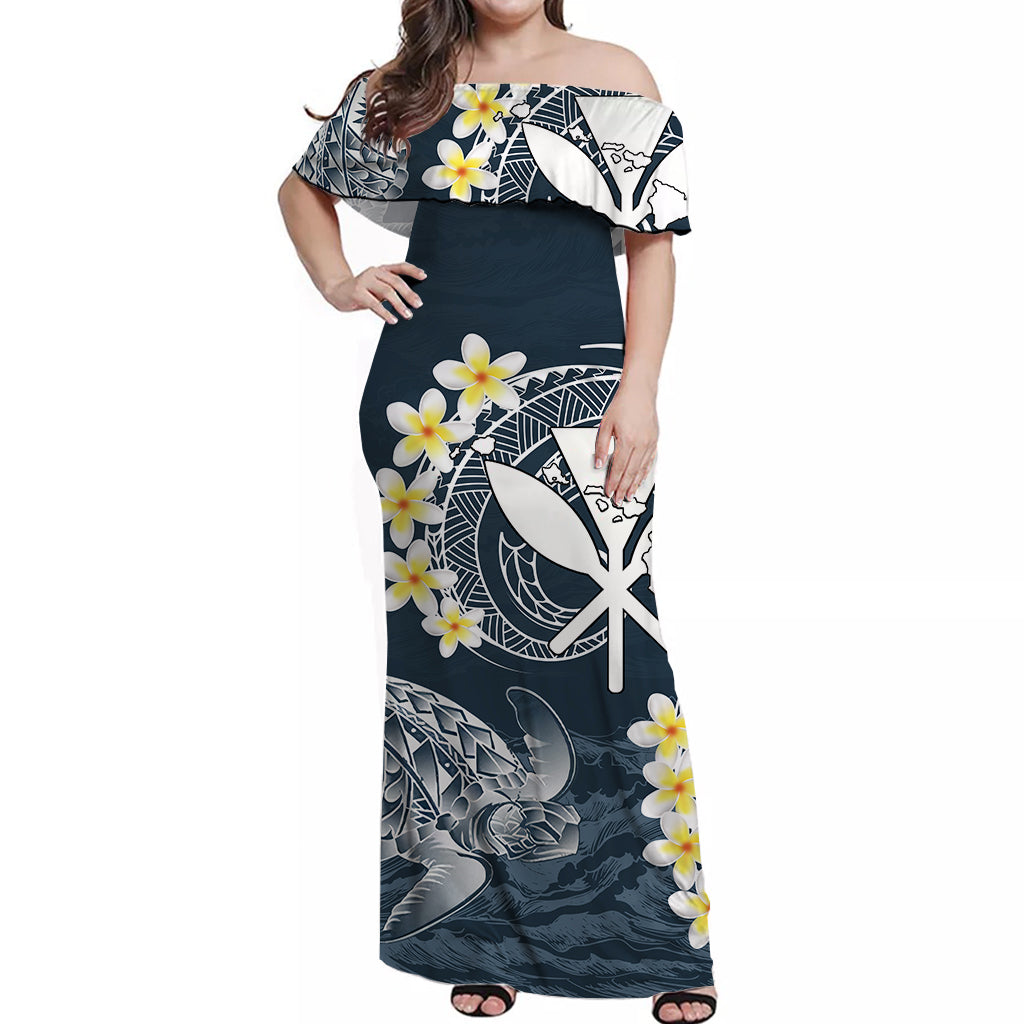 Polynesian Hawaiian Kanaka Maoli Matching Dress and Hawaiian Shirt No.5 LT6 - Polynesian Pride