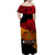 Papua New Guinea Off Shoulder Long Dress Bird Of Paradise LT6 - Polynesian Pride