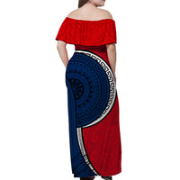 Samoa Tribal Tattoo Long Dress No.1 LT6 - Polynesian Pride