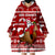 New Zealand Xmas Wearable Hoodie Blanket Mere Kirihimete - Santa With Kiwi Bird LT7 Unisex One Size - Polynesian Pride