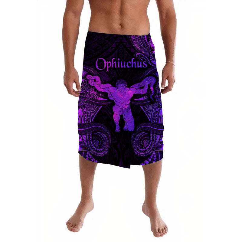 Ophiuchus Zodiac Polynesian Lavalava Unique Style Purple LT8 Purple - Polynesian Pride