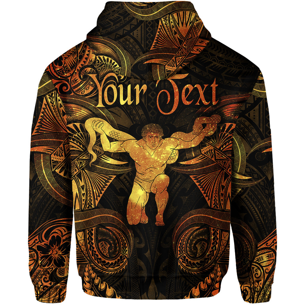 Custom Ophiuchus Zodiac Polynesian Hoodie Unique Style Gold LT8 - Polynesian Pride