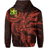 Hawaii Hoodie Polynesian Kanaka Map Hawaiian Hoodie Orange TT Style - Polynesian Pride