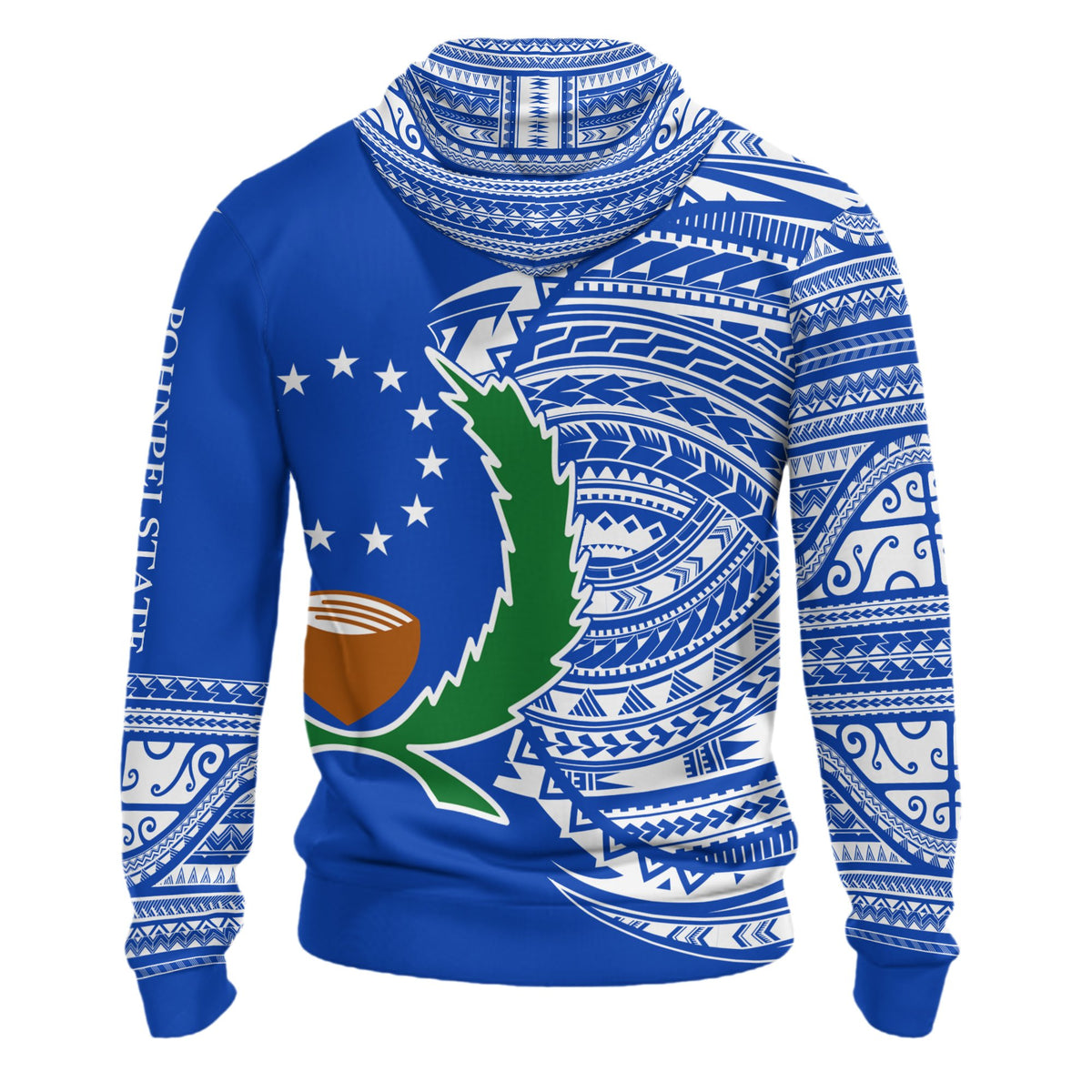 Pohnpei Hoodie Micronesia Patterns With Coat of Arms - Polynesian Pride