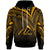 Palau Hoodie Gold Color Cross Style Unisex Black - Polynesian Pride