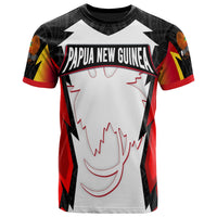 Papua New Guinea T Shirt PNG Coat Of Arms Unisex Red Black - Polynesian Pride