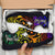 Papua New Guinea Custom Personalised Sneakers - Rainbow Polynesian Pattern - Polynesian Pride