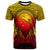 Papua New Giunea T Shirt PNG Circle Pattern Unisex Yellow - Polynesian Pride