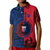 Samoa Independence Day Polo Shirt Military Polynesian Pattern LT9 Kid Blue - Red - Polynesian Pride