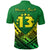 Custom Cook Islands Rugby Polo Shirt Simple Polynesian Custom Text and Number LT13 - Polynesian Pride