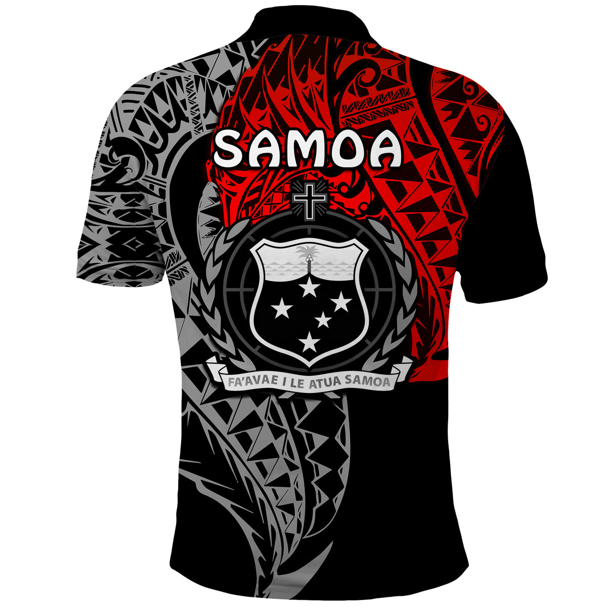 Custom Siva Samoa Polo Shirt Samoan Dance Mix Red Polynesian LT13 - Polynesian Pride