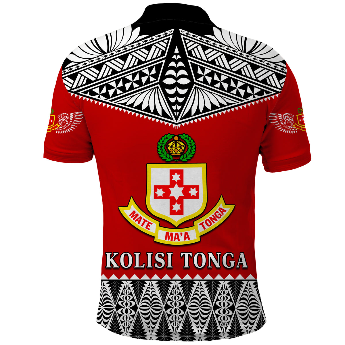 Custom Kolisi Tonga Polo Shirt College Atele Mate Maa Tonga LT13 - Polynesian Pride