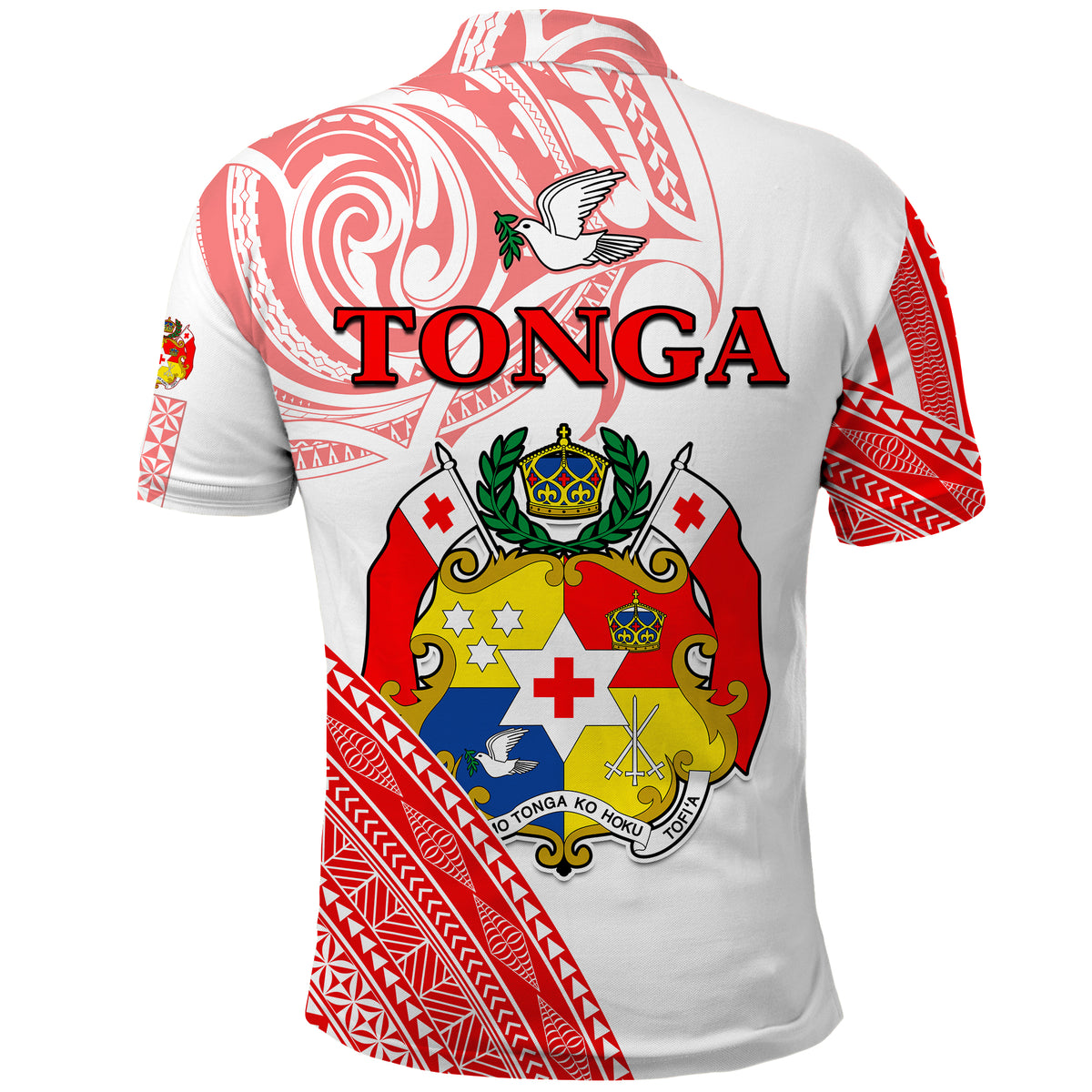 Tonga Polo Shirt Tongan Pattern Blithesome LT13 - Polynesian Pride