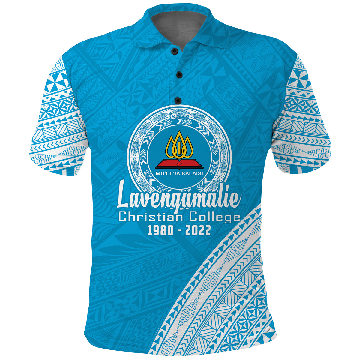 Custom Lavengamalie College Tonga Polo Shirt Happy 42nd Anniversary LT13 - Polynesian Pride