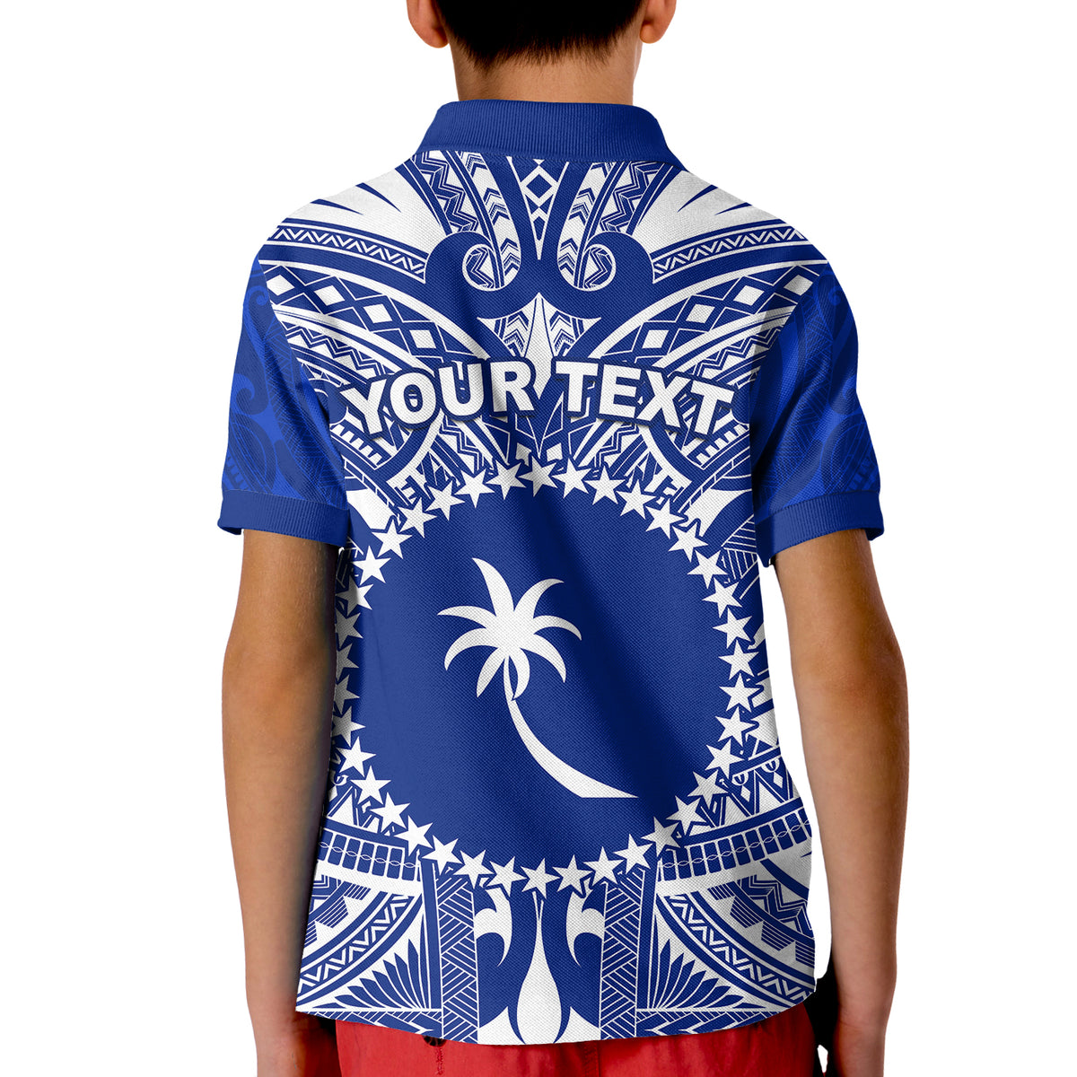 (Custom Personalised) Chuuk Polo Shirt KID Micronesia Simple Pattern LT13 - Polynesian Pride
