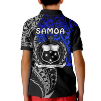 Siva Samoa Polo Shirt KID Samoan Dance Mix Blue Polynesian LT13 - Polynesian Pride