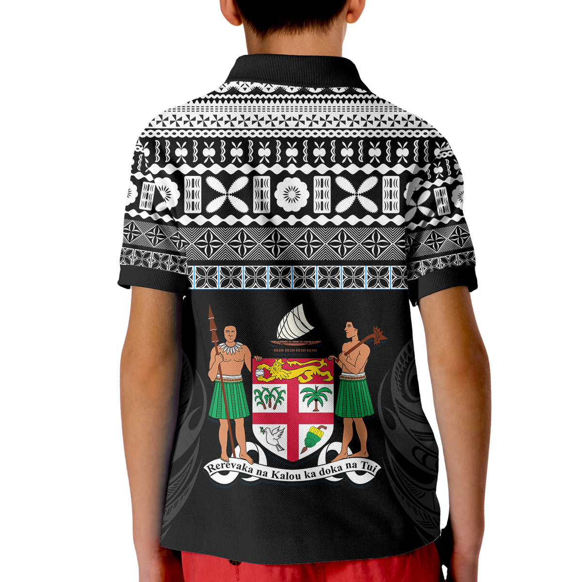 Fiji Rugby Polo Shirt KID Lifestyle 2022 Flying Fijians LT13 - Polynesian Pride