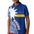 (Custom Personalised) Nauru Polo Shirt KID Flag In Heart No.1 LT6 Unisex Blue - Polynesian Pride