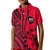 Cook Islands Atiu Polynesian Polo Shirt KID LT6 Unisex Red - Polynesian Pride