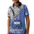 Custom Samoa Polo Shirt Samoan Pattern Newest LT13 Kid Blue - Polynesian Pride