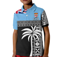 (Custom Personalised) Fiji Tapa Pattern Polo Shirt KID Coconut Tree LT13 - Polynesian Pride