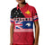 Papua New Guinea and New Zealand Polo Shirt KID Polynesian PNG and NZ LT13 Unisex Red - Polynesian Pride