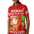 Mele Kalikimaka Polo Shirt KID Santa Claus Hawaii Christmas LT13 Unisex Red - Polynesian Pride