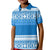 Bula Fiji Polo Shirt KID Tapa Pattern LT13 Unisex Blue - Polynesian Pride