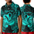 Aquarius Zodiac Polynesian Polo Shirt KID Unique Style - Turquoise LT8 Unisex Turquoise - Polynesian Pride