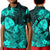 (Custom Personalised) Guam Polynesian Polo Shirt KID Tropical Flowers - Turquoise LT8 - Polynesian Pride