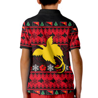 Papua New Guinea Christmas Polo Shirt KID LT6 - Polynesian Pride
