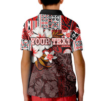 (Custom Personalised) Hammerhead shark Polo Shirt KID Hawaii Style Red LT6 - Polynesian Pride