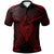 Guam Polo Shirt Guahan Seal With Line Style Red Version Unisex Black - Polynesian Pride