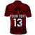 (Custom Text and Number) New Zealand Silver Fern Rugby Polo Shirt All Black Red NZ Maori Pattern LT13 - Polynesian Pride